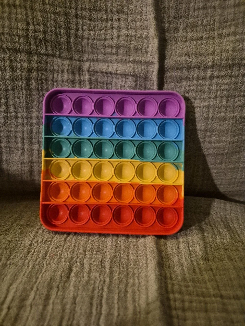 4 Rainbow Pop-It Fidget Toys - Colorful Stress Relief - A